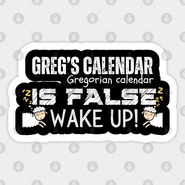 False Calendar Sticker by Kikapu creations